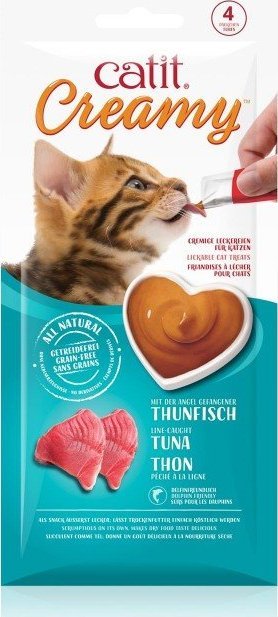 Catit Creamy Tuna, mokry przysmak, dla kota, tuńczyk, 4szt/opak