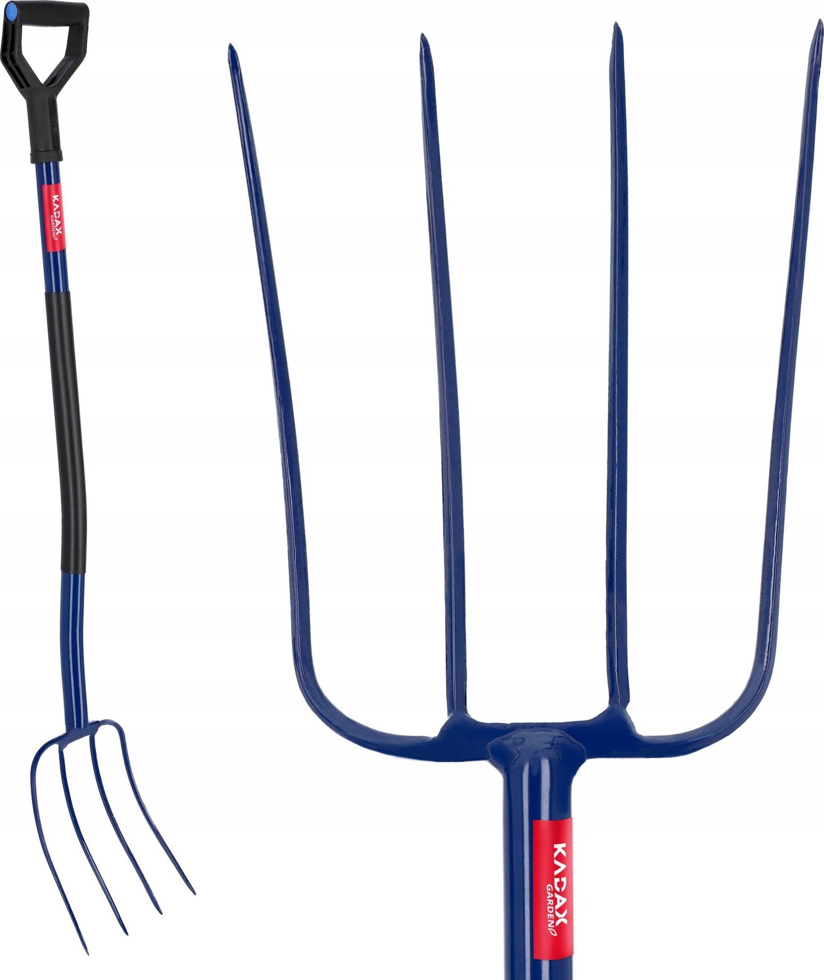 Kadax Widły Do Siana 4-Zębne Metalowy Trzonek 130 cm