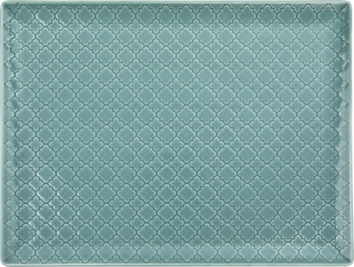 Lubiana Talerz płytki prostokątny 31x24cm Marrakesz morski