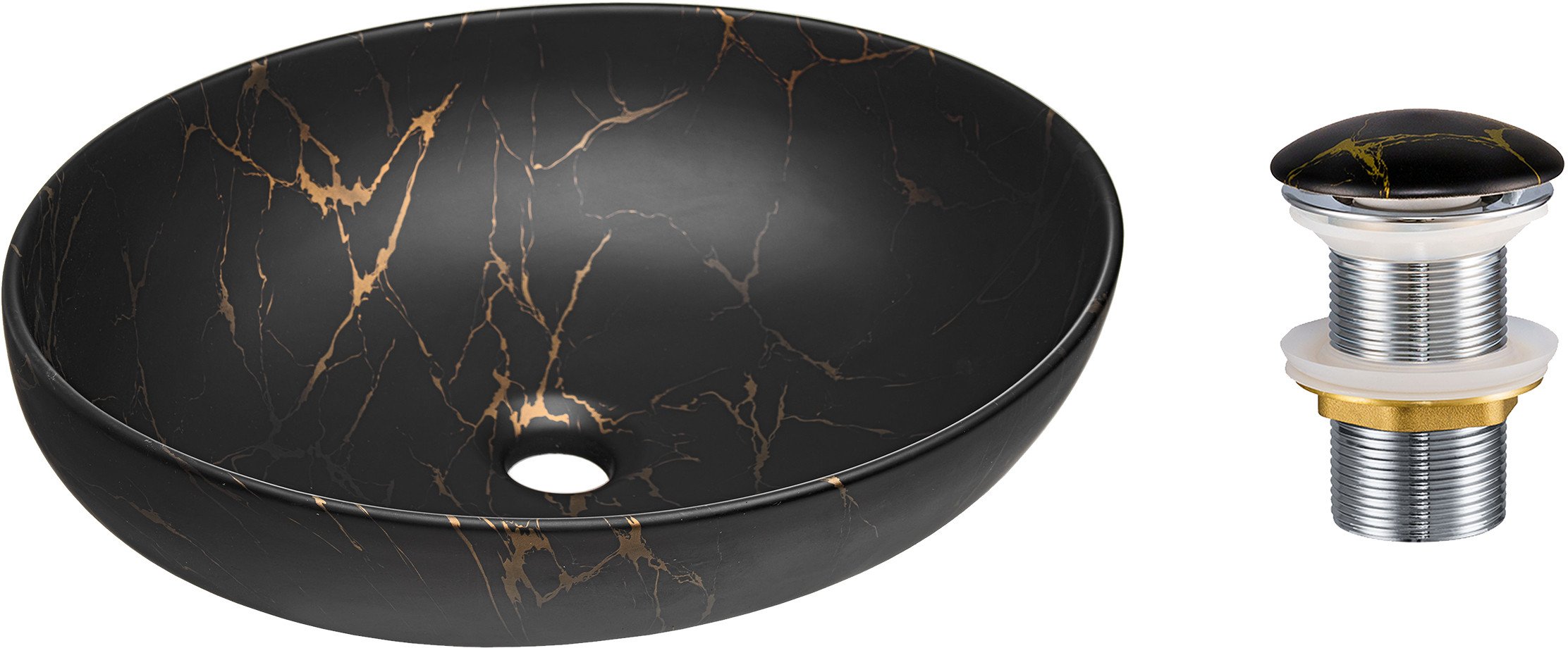 Zestaw Umywalkowy z Korkiem Click-Clack