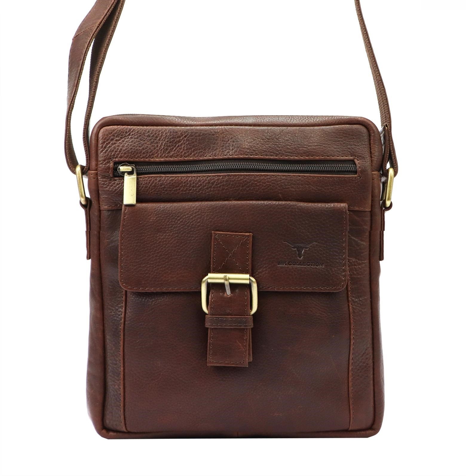 Torba saszetka listonoszka męska na ramię skórzana skóra naturalna Money Kepper