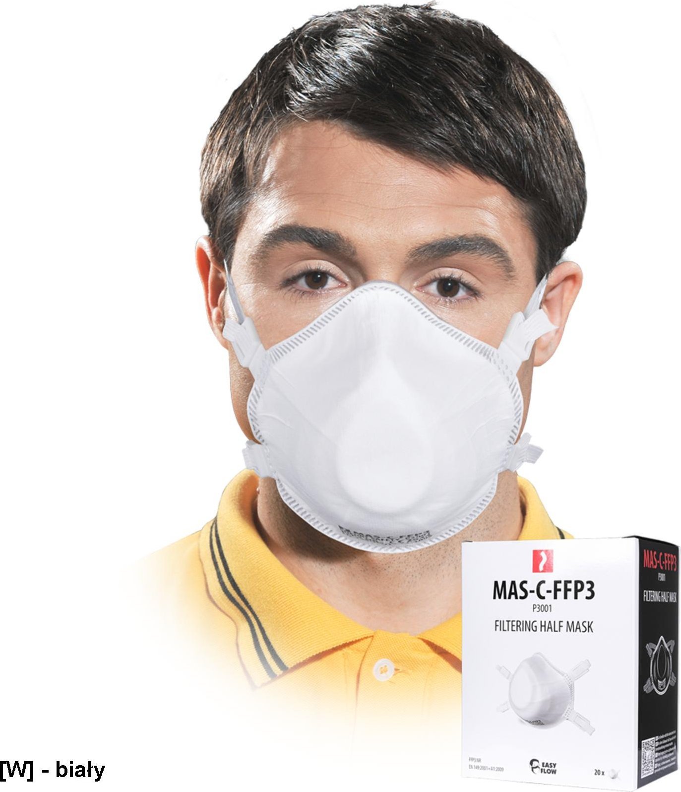 R.E.I.S. MAS-C-FFP3 - Półmaska przeciwpyłowa - uni