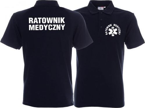 LPP - Promostars Koszulka Polo męska RATOWNIK MEDYCZNY granatowa