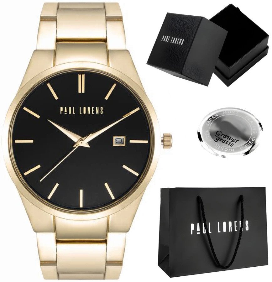 Zegarek męski Paul Lorens TATLOW-PROF Z GRAWEREM