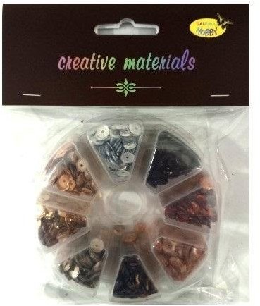 Cekiny 8 kolorów 6mm 40g