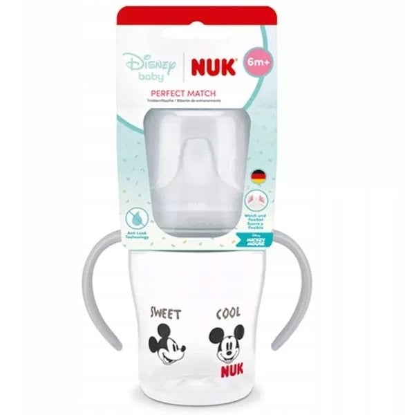 NUK BUTELKA 150ML Z UCHWY 6M MIKI POP102153981/6