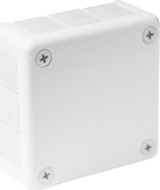ViPlast Puszka n/t biała bez zacisków z dławnicami bezgwintowymi 12-wlotowa wym/zew 98x98x42 mm IP55 ViPlast 3689
