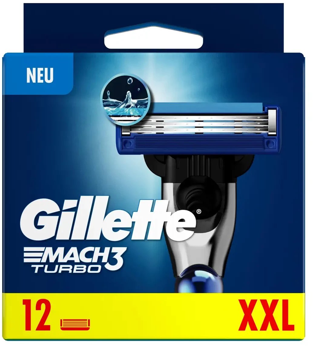 Gillette Mach3 Turbo Ostrza 12 szt.