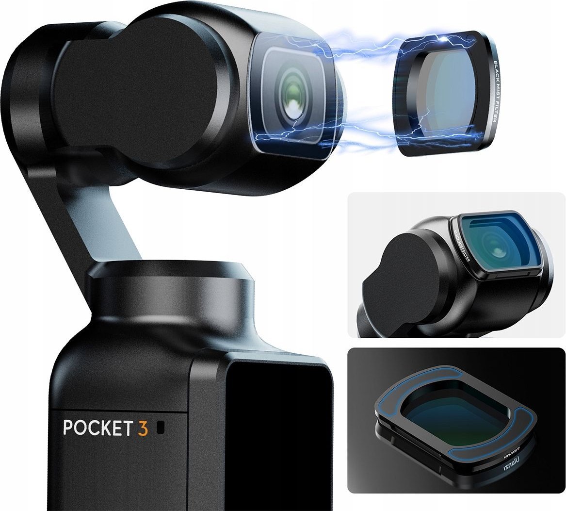 Filtr Ulanzi Filtr Black Mist 1/4 na Obiektyw do Kamery DJI OSMO POCKET 3 / Ulanzi PK-01