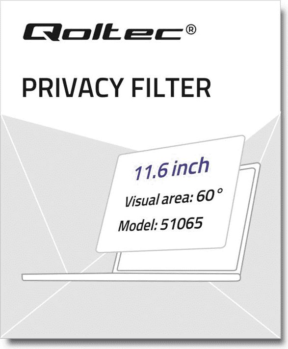 Filtr Qoltec Qoltec Filtr prywatyzujący RODO do MacBook Air | 11.6'' | 16:10