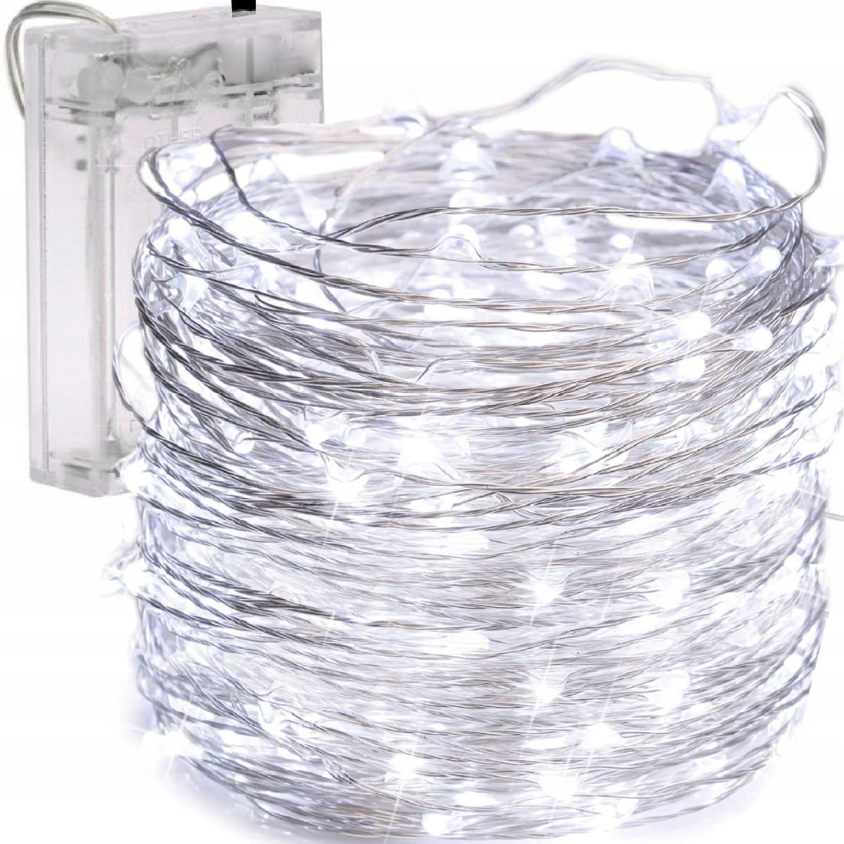 TG66263-1 LAMPKI DRUCIK 80 LED MIKRO GIRLANDA BIAŁY ZIMNY