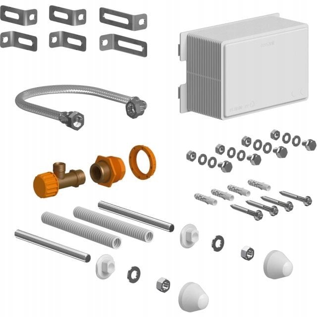 Cersanit Kpl. montażowy z krótkimi uchwytami ściennymi dla SYSTEM AQUA (K99-0267)
