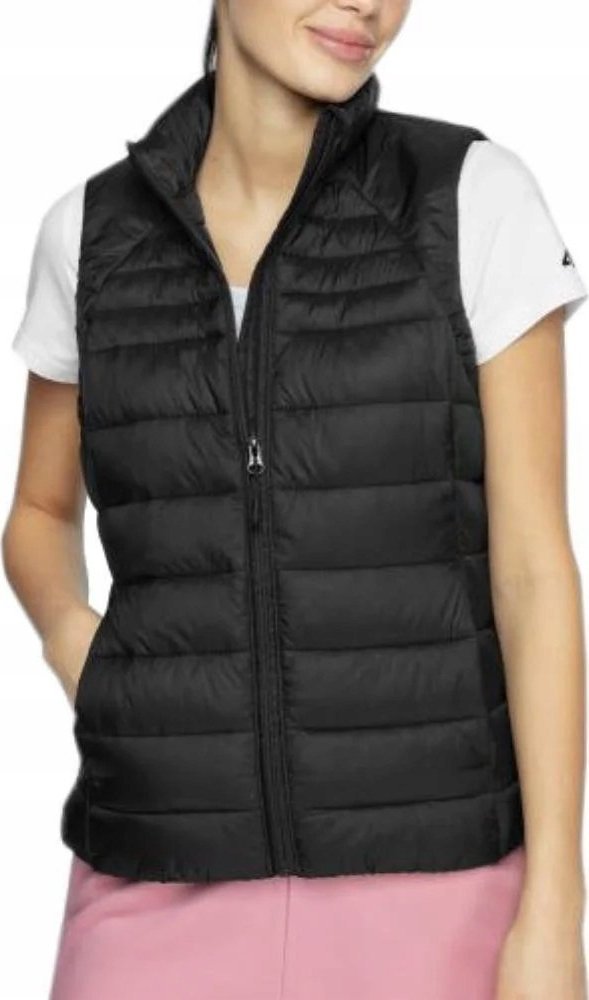 4f Kamizelka damska puchowa 4F F091 głęboka czerń 4FSS23TDJAF091 20S S