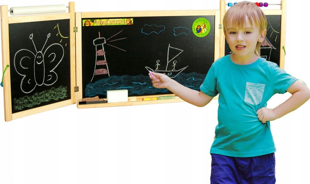 3toysm Tablica Magnetyczna 6W1 Wisząca Papier Dodatki Ts1