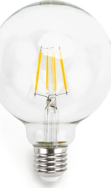 Aigostar Żarówka LED Filament Przezroczysta G95 E27 4W Żarówka LED Filament Przezroczysta G95 E27 4W