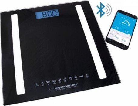Waga łazienkowa Esperanza Waga with bluetooth function EBS016K (czarny)