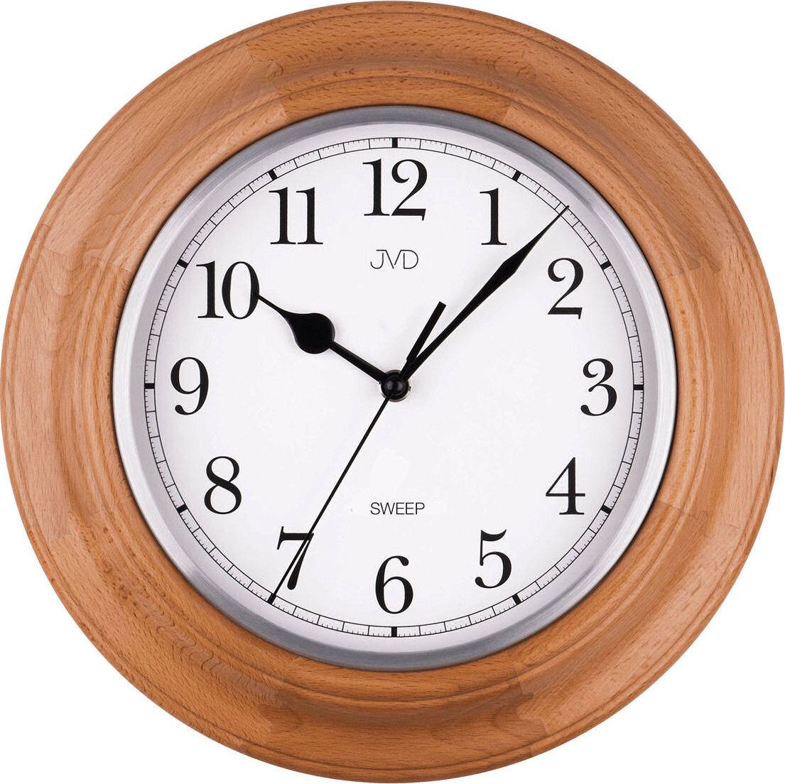 JVD Zegar ścienny JVD NS27043.68 Drewniany Cichy uniwersalny