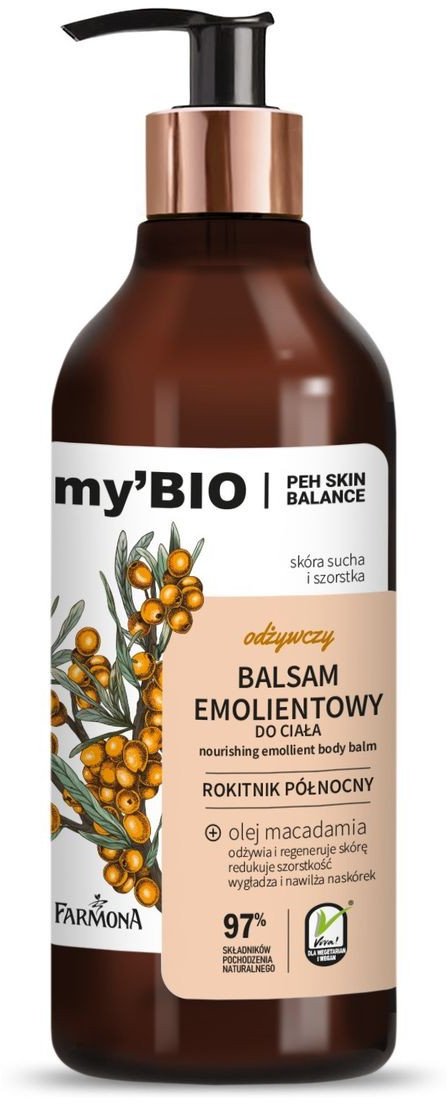 Farmona my`Bio Odżywczy Balsam emolientowy do ciała rokitnik północny 400ml