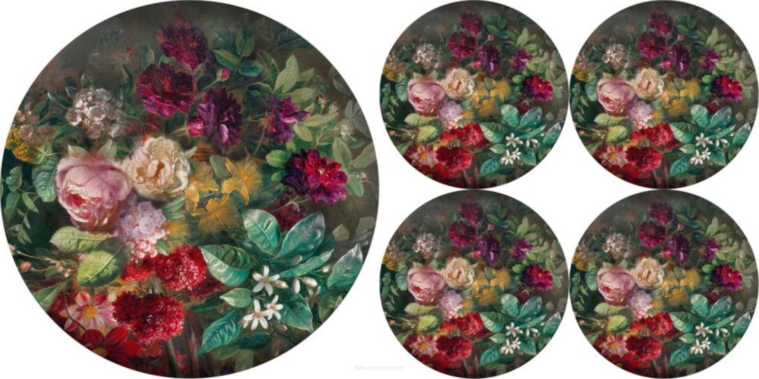 Bertoni BERTONI EE Zestaw podkładek na stół okrągłych 1+4 - BUKIET