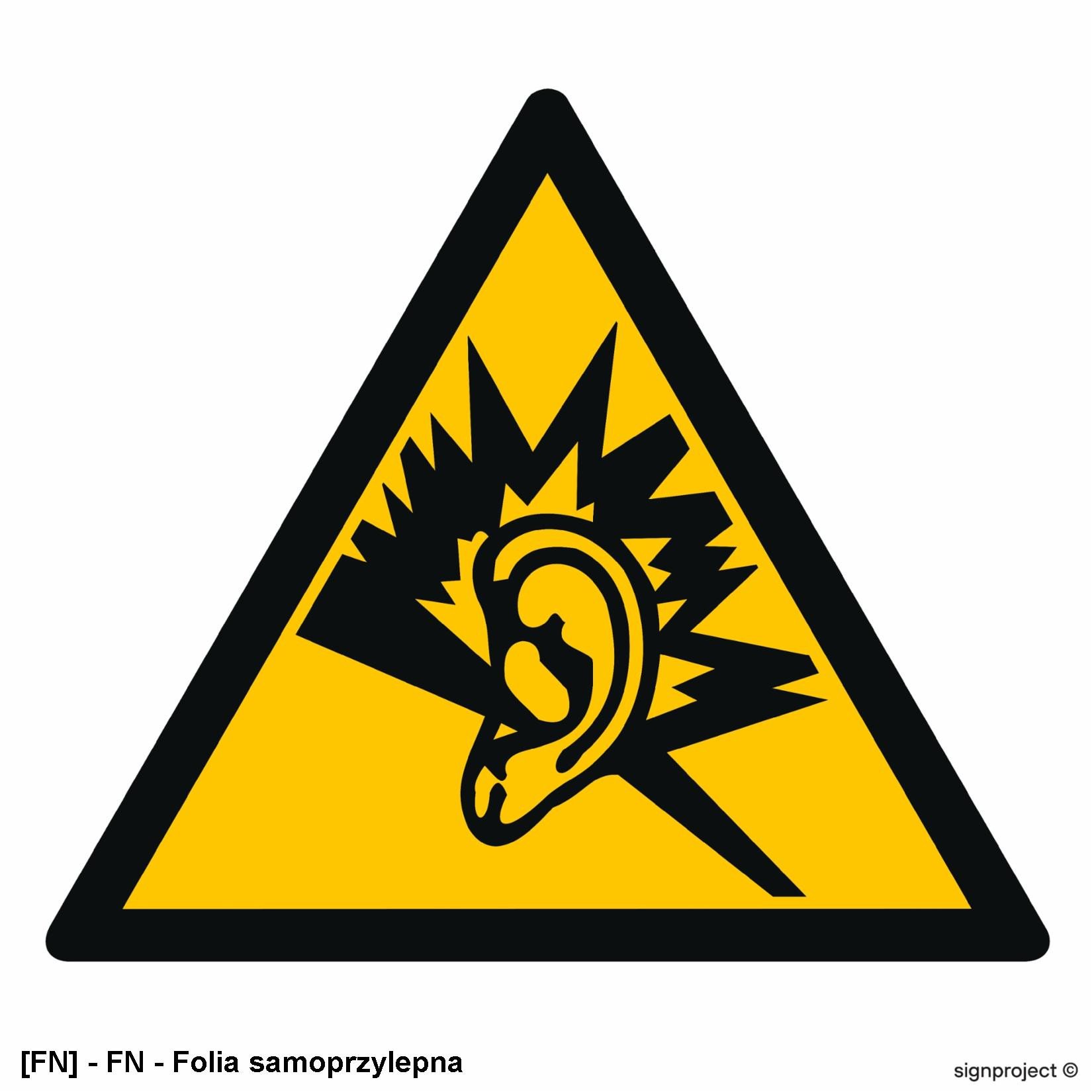 GE002 - Ostrzeżenie przed silnym hałasem 200x200