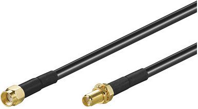 Kabel MicroConnect Antenowy 5m czarny (51678)