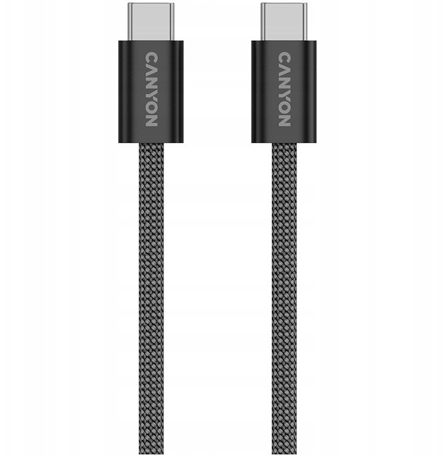 Kabel USB Canyon USB-C - USB-C 1 m Czarny