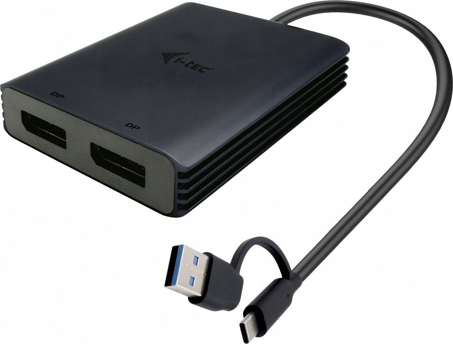 Adapter AV I-TEC i-tec USB-A/USB-C Dual 4K DP Video Adapter