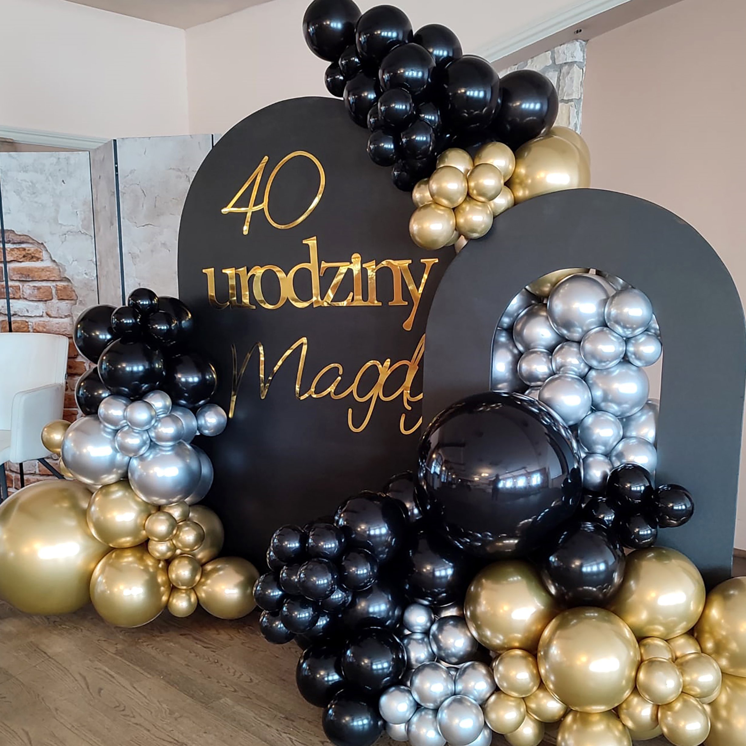 BALONY ZŁOTE 100szt chromowane 14cm mocne na KOMUNIĘ 18 urodziny GIRLANDA