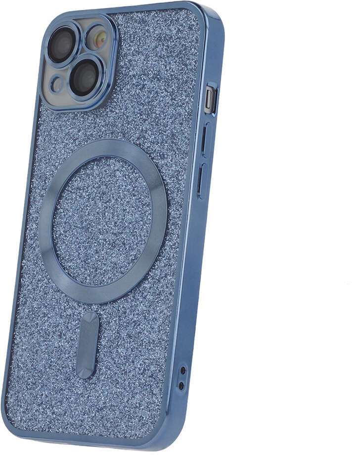 Nakładka Glitter Chrome Mag do iPhone 13 Pro 6,1" niebieska