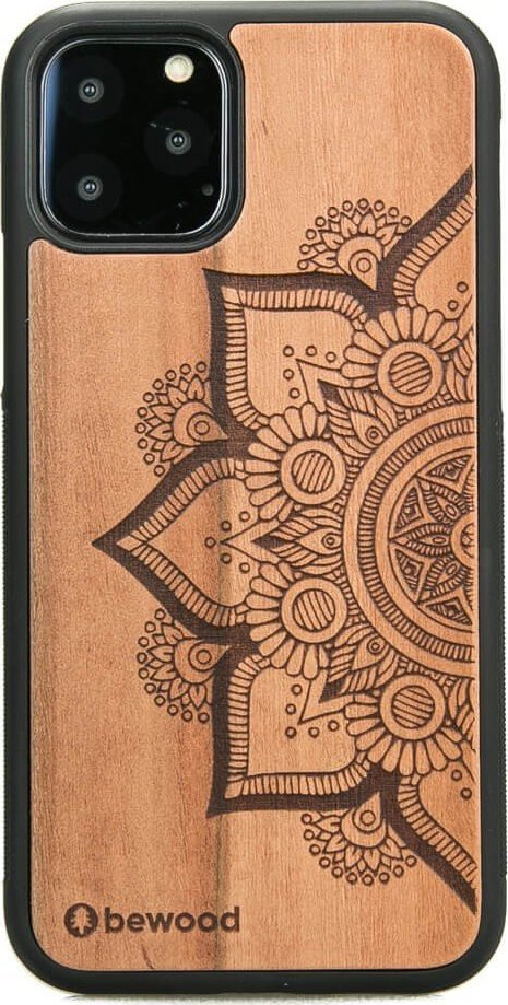 BeWood Drewniane Etui na iPhone 11 PRO MANDALA JABŁOŃ