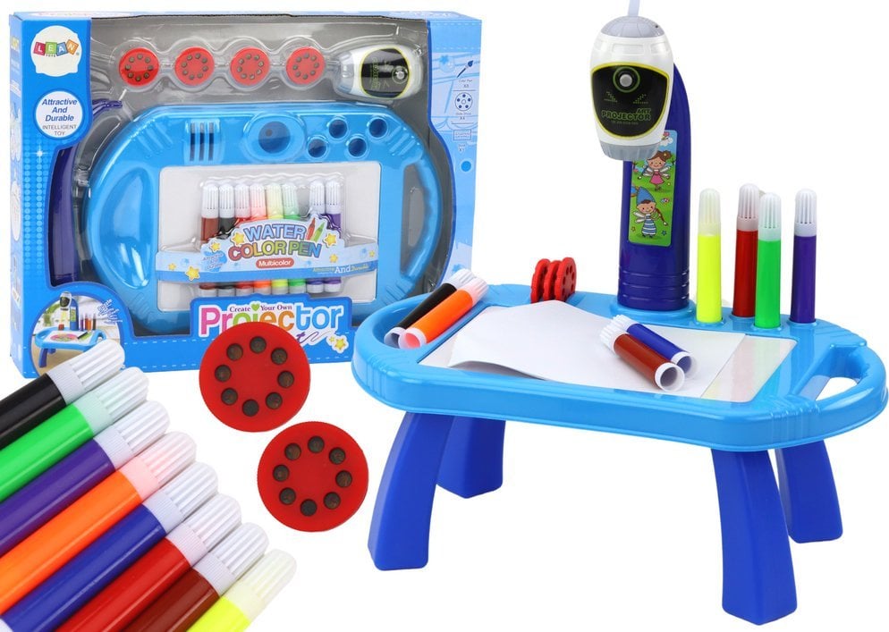 LeanToys Projektor Rzutnik Do Rysowania Stoliczek Niebieski