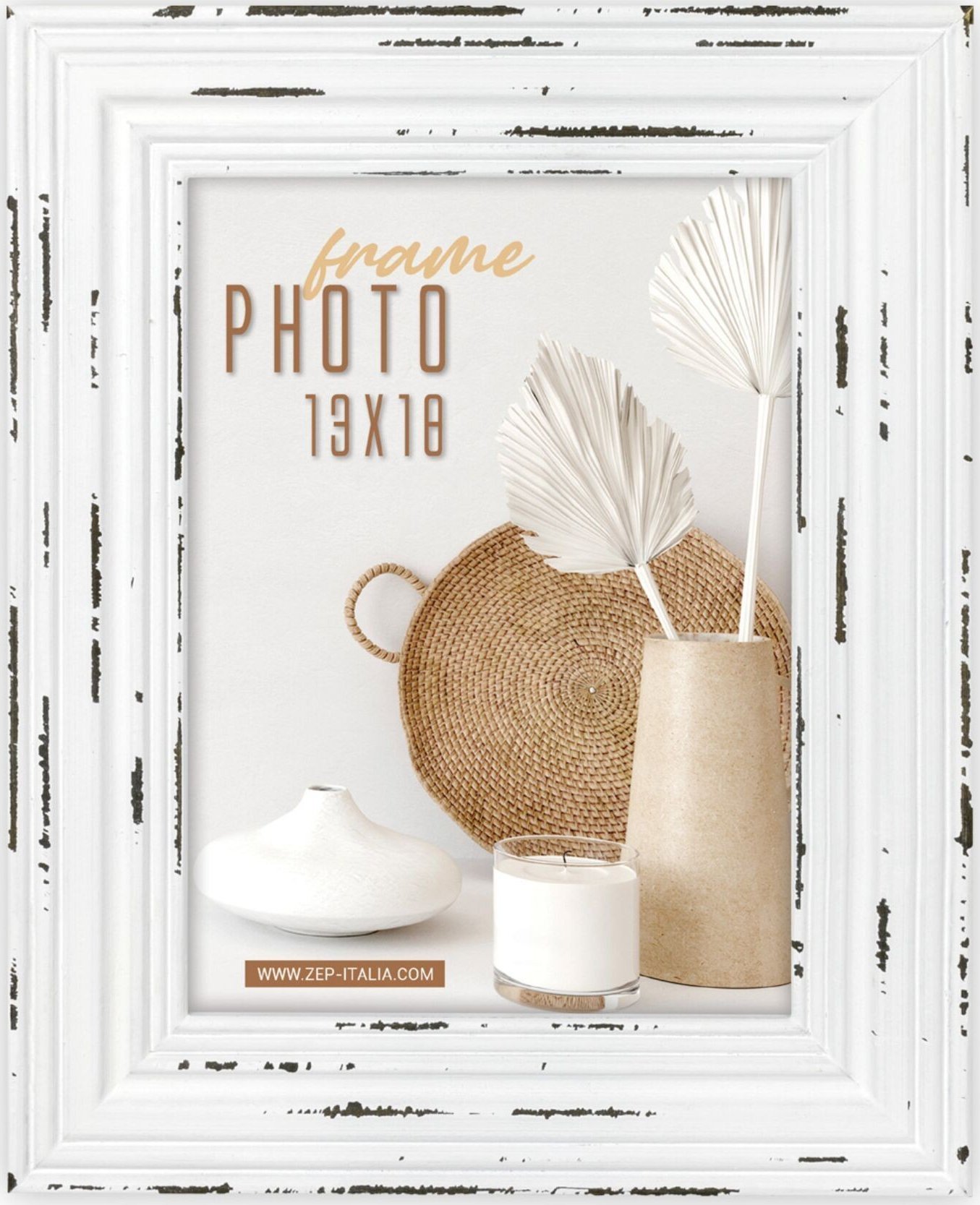 Ramka ZEP Orly White 20x30 Drewno Portrait TW423