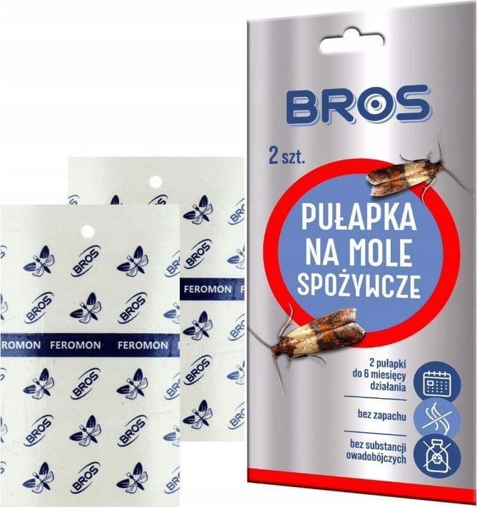 Bros Pułapka na mole spożywcze 2szt Skuteczna