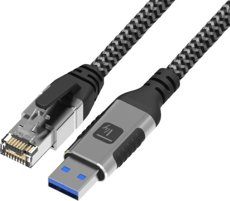 Techly Kabel sieciowy USB-A na Gigabit Ethernet RJ45 3m