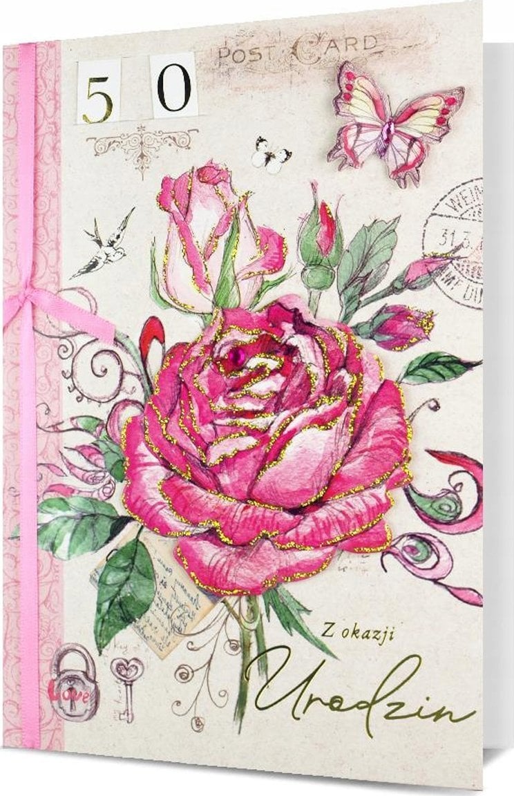 KUKARTKA Karnet B6 Urodziny (wymienne cyfry)