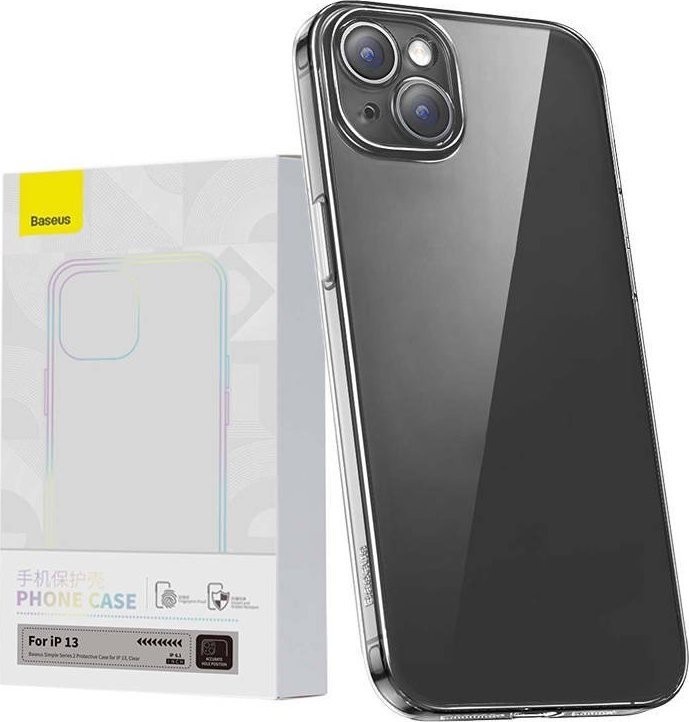 Baseus Przeźroczyste Etui Baseus Simple do iPhone 13