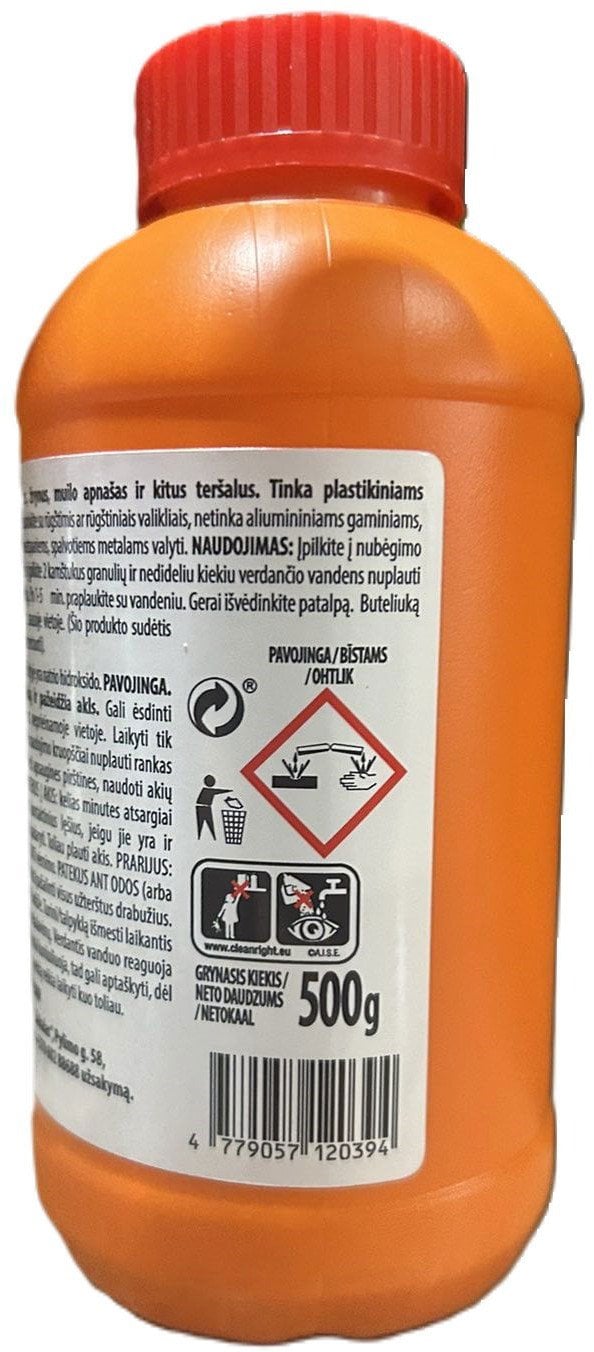 PELLETS PIPE SEWER VETRA ACTIV 500G