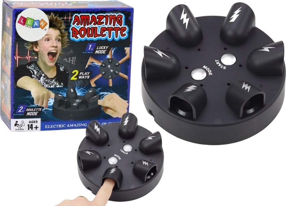 LeanToys Gra Szalona Ruletka Wykrywacz Kłamstw z Elektrowstrząsem