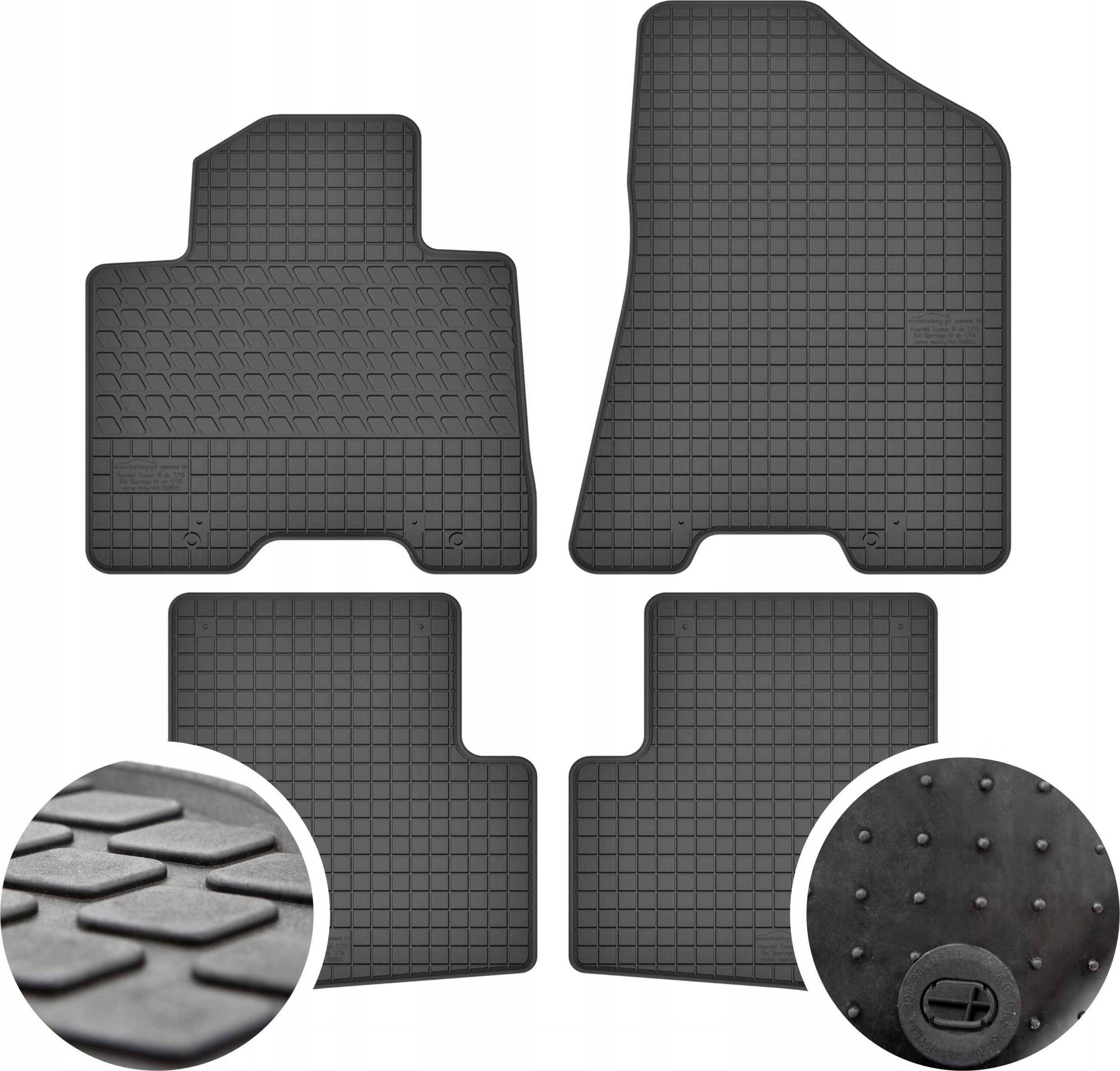 GeyerHosaja Dywaniki gumowe do Hyundai Tucson III