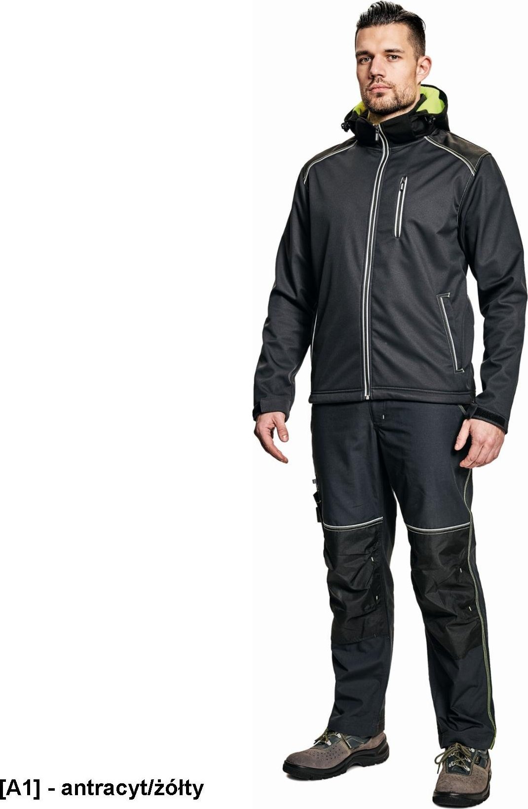 CERVA KNOXFIELD - kurtka softshellowa - antracyt L