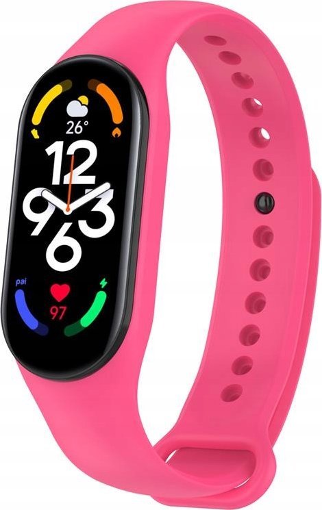 Hello Case OPASKA ZAMIENNA DO XIAOMI MI BAND 5 / 6 / 7 RÓŻOWY BRANSOLETKA SMART BAND