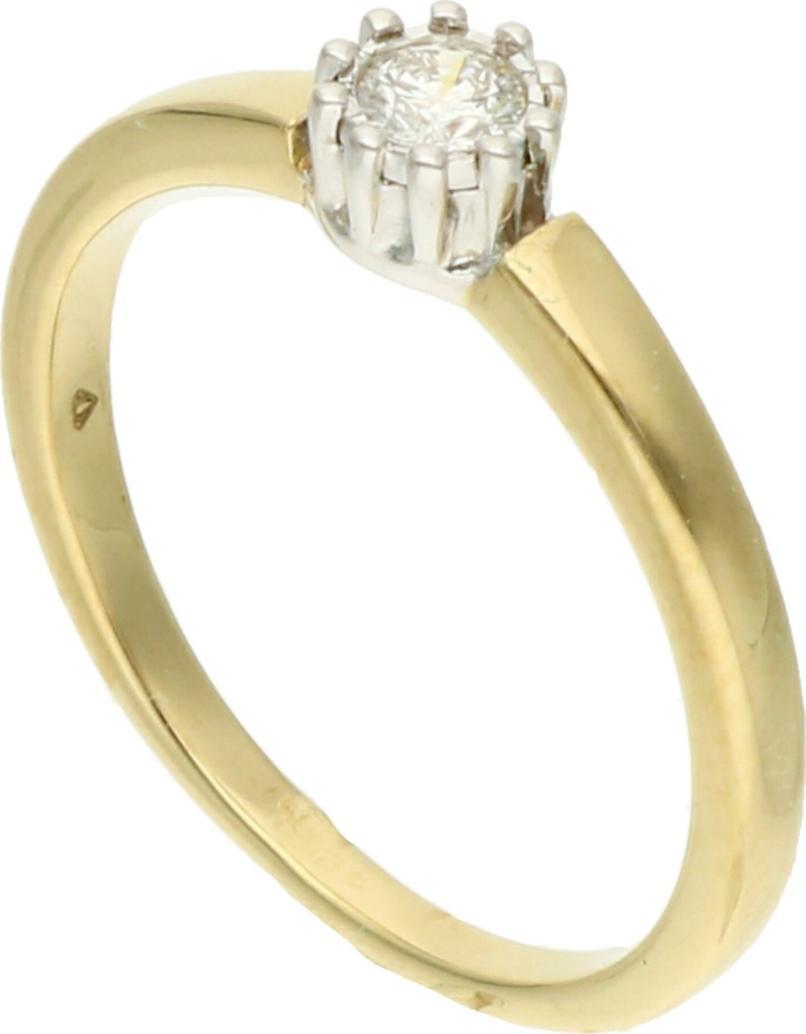 Rosanto Piękny złoty pierścionek zaręczynowy z brylantem roz. 10 585 14k