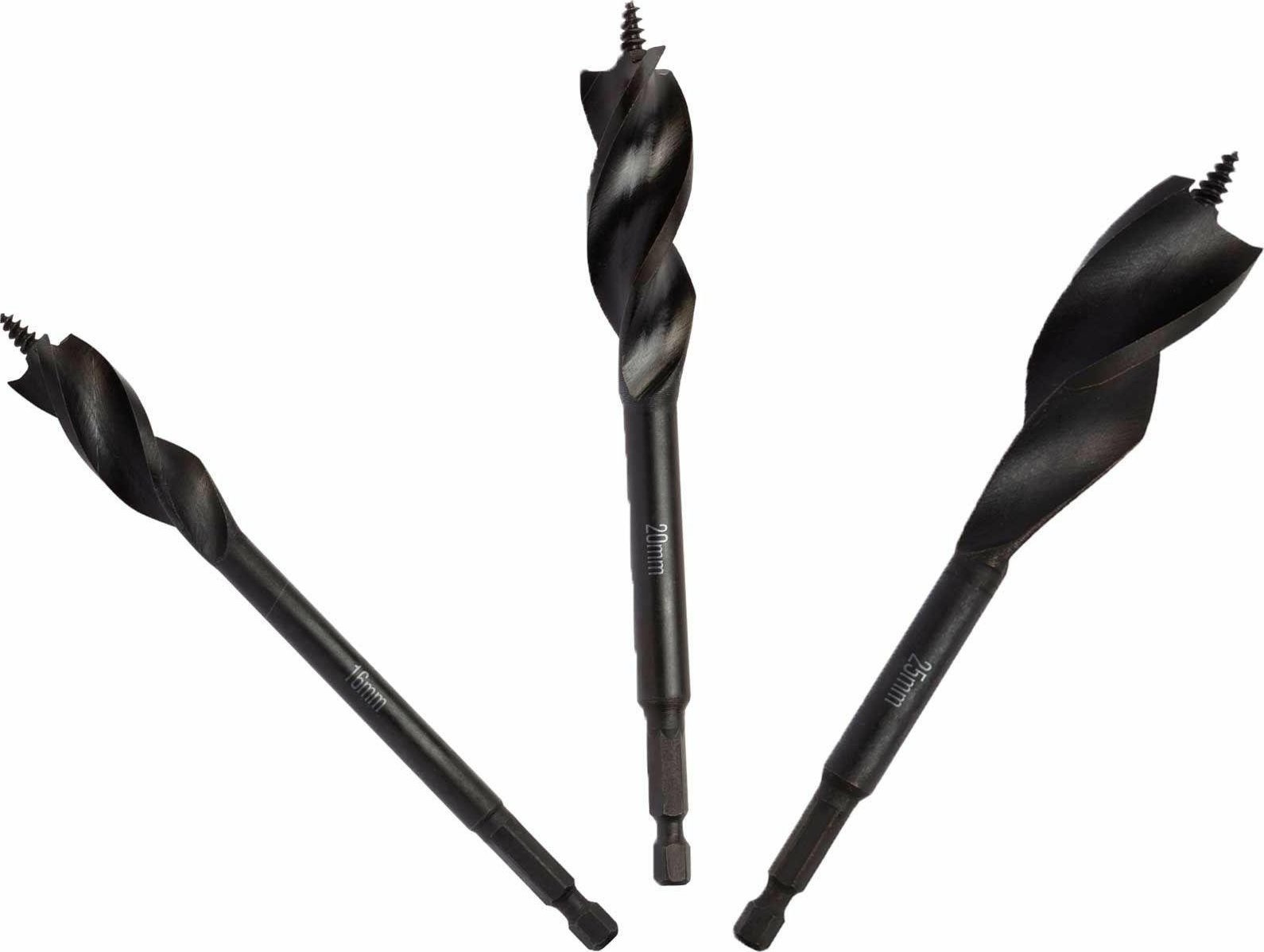 Wiertło Dewalt Wiertła do drewna kręte 16,20,25x152mm HEX EX.3szt