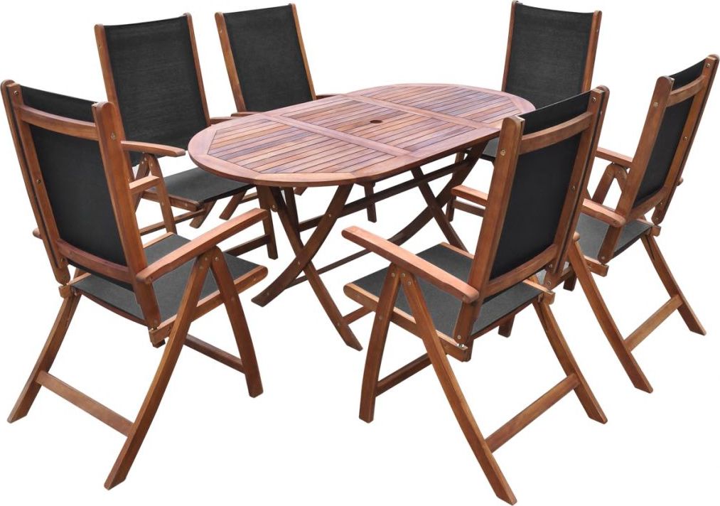 Elior zestaw mebli ogrodowych Wucan, brązowy (3881)