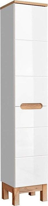 Elior Słupek łazienkowy z koszem Marsylia 7X - Biały połysk