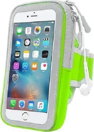 Mobilari ETUI OPASKA NA RAMIĘ DO BIEGANIA TELEFON 4.7'' ZIELONY