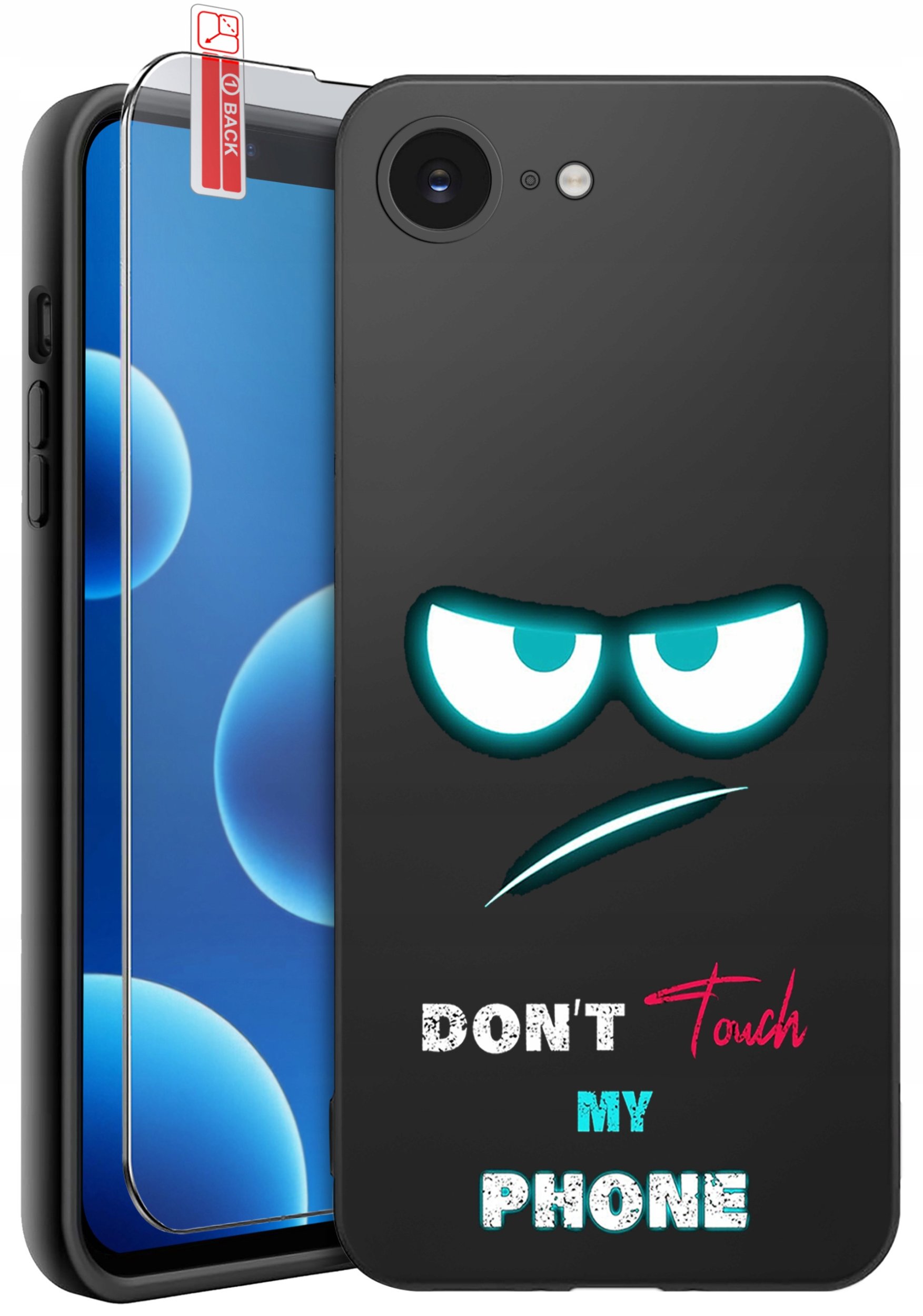 ETUI do iPhone 16e | WZORY | SILIKONOWE MATT CASE + SZKŁO 9H