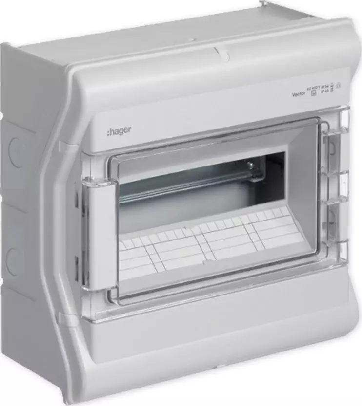 Hager Rozdzielnica modułowa 1x12 natynkowa odporna UV IP65 Vector VE112PN