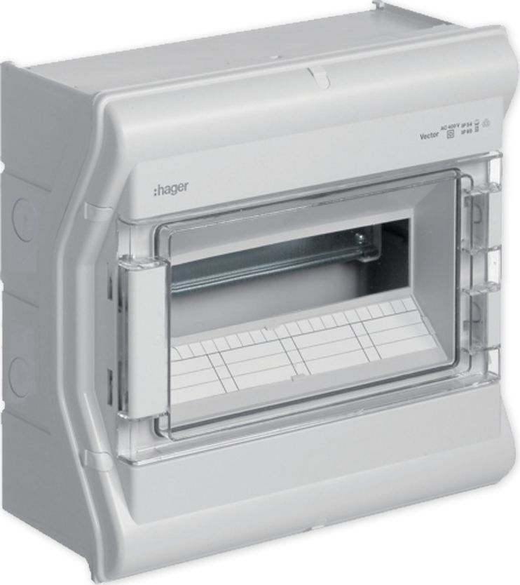 Hager Rozdzielnica modułowa 1x12 natynkowa odporna UV IP65 Vector VE112PN