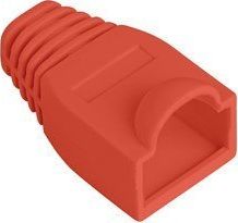 Lanberg LANBERG Osłonka na wtyk RJ45 czerwona 100 sztuk